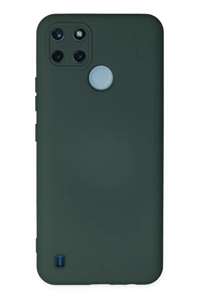 Beta Moda Hub جراب Newface Realme C25Y مصنوع من السيليكون المخملي الداخلي - أ...