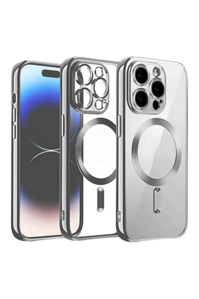 Beta Moda Hub غطاء حماية كروس مغناطيسي آيفون 12 برو من نيو فيس - رمادي تيتان