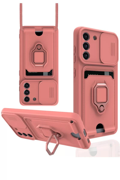 Beta Moda Hub حافظة نيو فيس لهاتف سامسونج جالاكسي S21 FE مع بطاقة زوما وحلقة ...