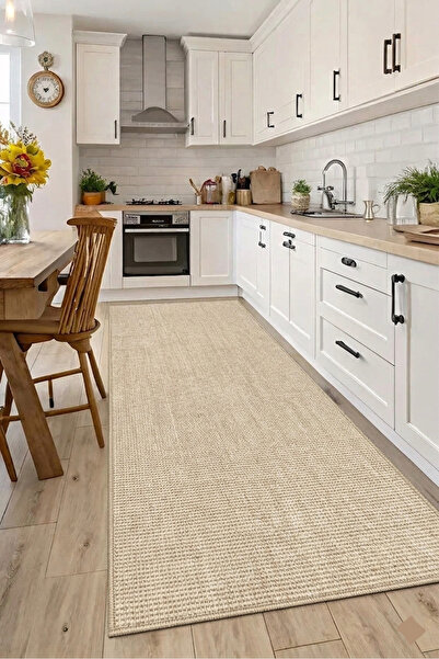 ferahome Dijital Baskı Kaymaz Dot Taban Mutfak Halısı Yıkanabilir Modern Yoll...