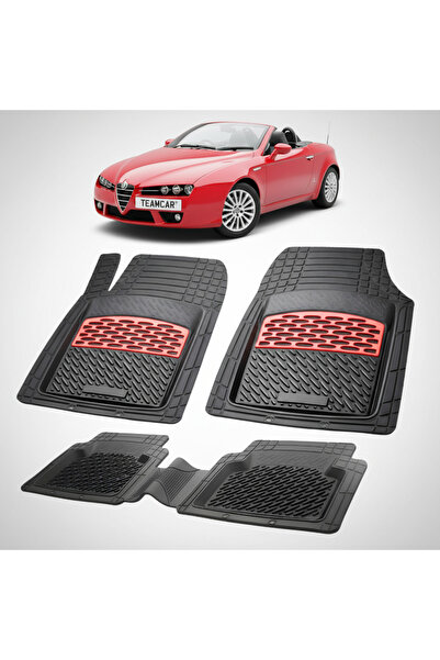 TEAMCAR Πατάκια δαπέδου συμβατά με Άλφα Ρομέο Σπάιντερ Κάμπριο Γενιάς Ι 2006-...
