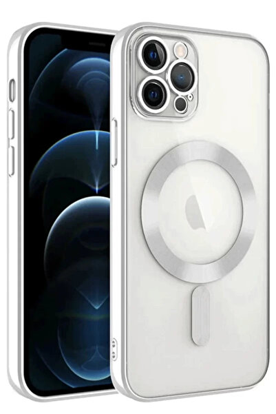 Beta Moda Hub غطاء حماية كروس مغناطيسي لهاتف آيفون 14 برو ماكس من نيو فيس - فضي