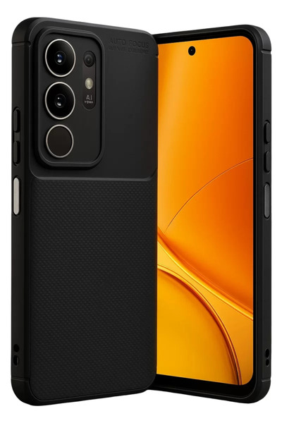 TeknoKapsül غطاء كربون فوكس أوتوماتيكي من نيو فايس فيفو Y29 4G - أسود