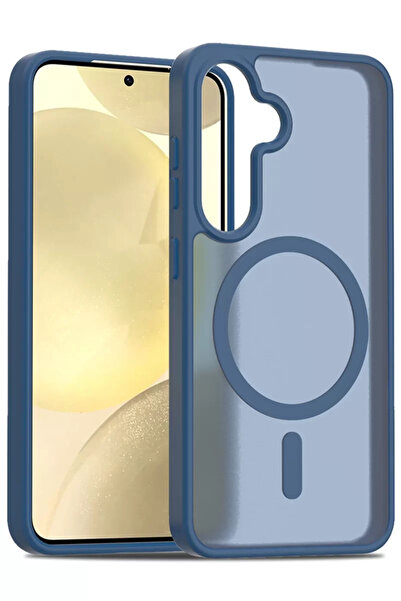 ZEMİRA HOME غطاء جوكو سامسونج جالاكسي S24 جوتا ماج سيف - أزرق داكن