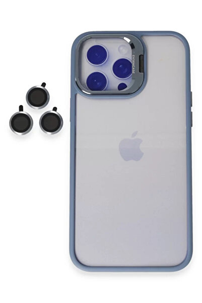 TeknoKapsül غطاء حماية لهاتف آيفون 14 برو من جوكو مع حامل عدسة روبلوكس - أزرق...