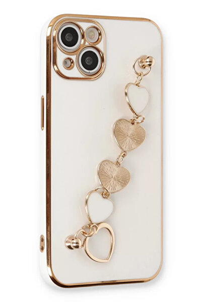 Beta Moda Hub نيو فيس حافظة آيفون 14 بلس سيليكون - أبيض