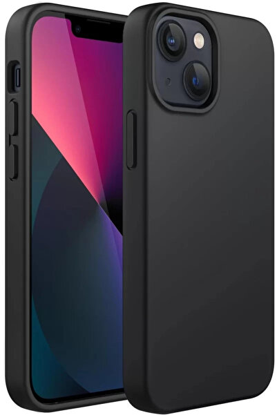 Beta Moda Hub جراب Newface لهاتف iPhone 14 Plus مصنوع من السيليكون الأول - أسود