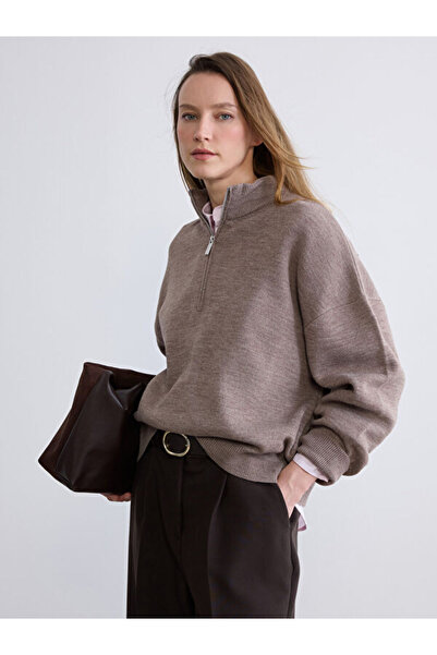 LC Waikiki RMZ GİYİM FARKIYA سترة تريكو نسائية بياقة هاكيم روبا