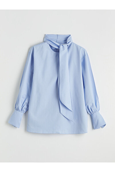 LC Waikiki Peak New Season Tie-Neck Gathered Blouse