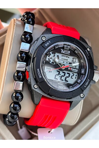 Cockpit Extreme 10 Atm Pool Sea Usable,Red Silicone Cord,Sports Men's Digital...