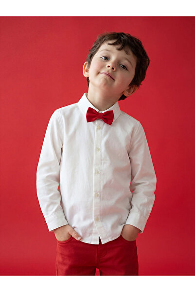 LC Waikiki YK PLUS LCW Παιδικό μακρυμάνικο πουκάμισο για αγόρια από γαμπαρντί...