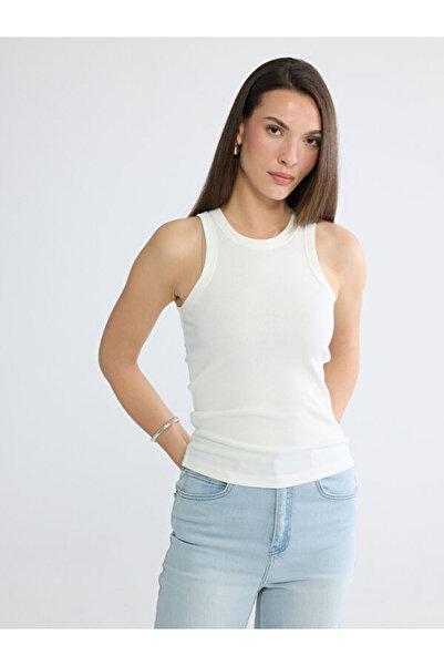 LC Waikiki RMZ GİYİM FARKİLYA Halter Roba Yaka Fitilli Atlet pentru femei