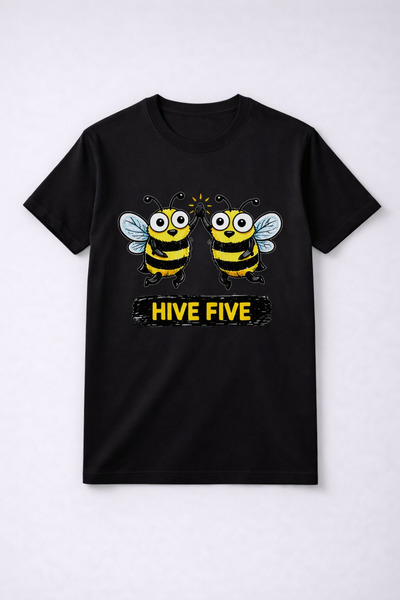 JOLT Unisex Διασκεδαστικό Μαύρο T-Shirt Αριθμός Μοντέλου: 001