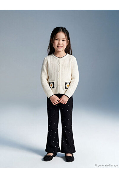 LC Waikiki Rmz Gi̇yi̇m Farkiyla Spanish Style Girls Ribbed Leggings