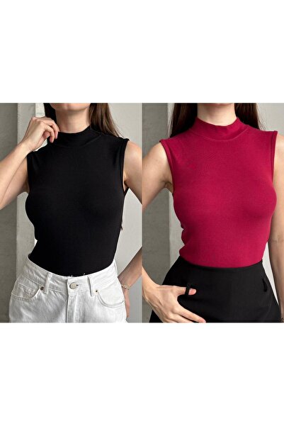 Makarina Women's Fishneck Modal Cotton Sleeveless Bodysuit