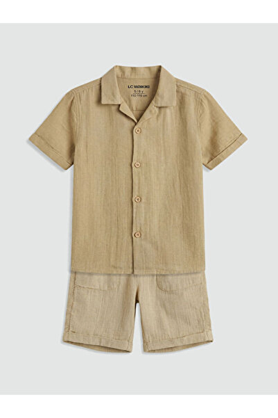 LC Waikiki RMZ GİYİM FARKİLYA Cămașă și pantaloni scurți pentru băieți