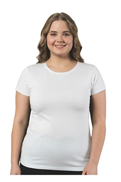 by İGP Bamboo Short Sleeve Crew Neck Plus Size Tank Top - Soft Stretchy Breat...