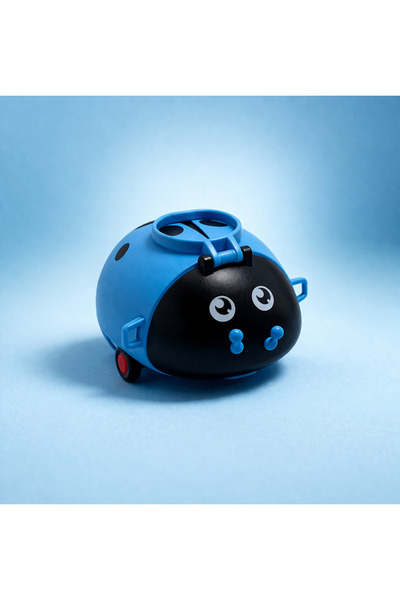 hediyeconcepti Cute Ladybug Children's Thermos Bottle with Straw and Strap To...