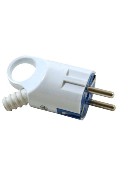 EUR Λευκό φις με δακτύλιο για εύκολη εξαγωγή, Σούκο, με γείωση