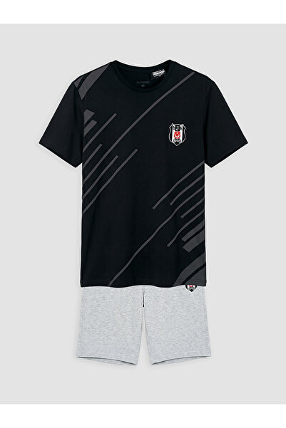 LC Waikiki طقم بيجامة رجالي مطبوع من Peak New Season ذو قالب قياسي