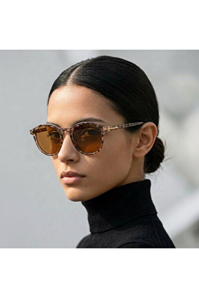 Ticarto Unisex Oval Model Leopard Pattern Sunglasses Tctgt002003G0322