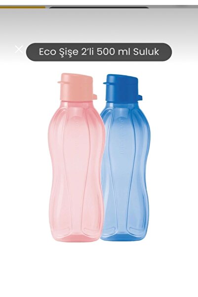 Tupperware Eco şişe 500 ml 2 adet Larcivert ve pudra