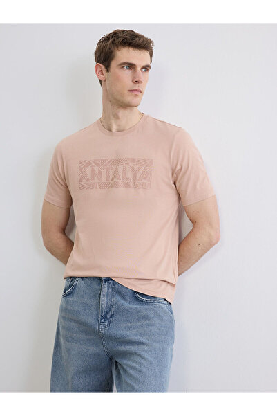 LC Waikiki Peak New Season Antalya Printed Crew Neck Men's T-Shirt