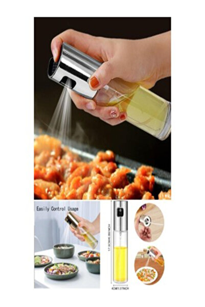 MAYKATİCAARET Sprey Yağlık Cam Püskürtmeli Fısfıs 100 ml Yağdanlık Airfryer Y...