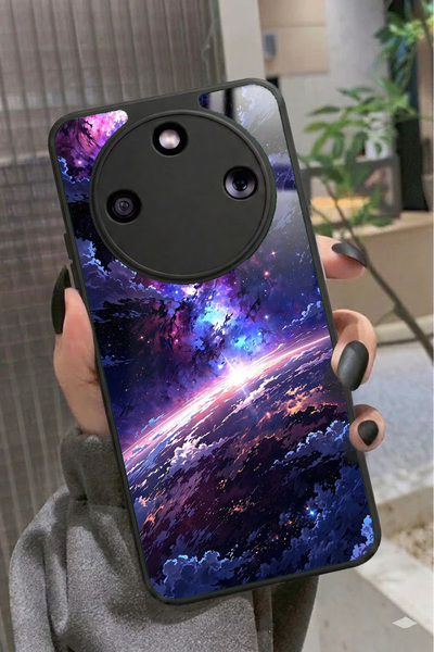 Snacase Honor Magic 8 Lite Uyumlu Soyut Sanat Tasarımlı Glossy Premium Kılıf