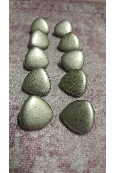 ILCARE Silver Plated Plated Metal Button 27 Size 17 mm 10 Pieces