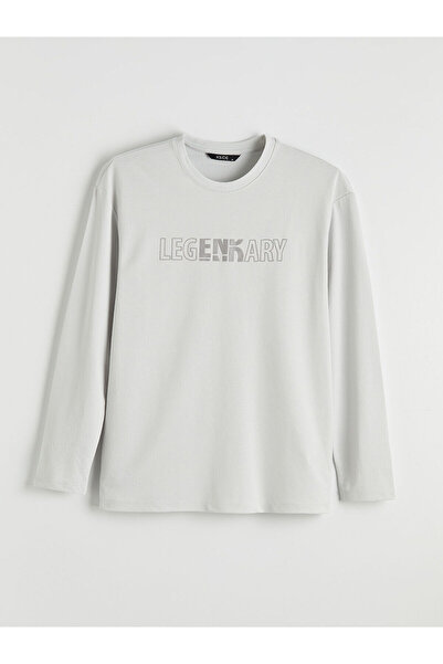 LC Waikiki Özmarka New Season Crew Neck Printed Men's Sweatshirt
