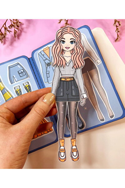 JACA Kes-Yapıştır-Oyna 5 Sayfa Kız Giydirme Kombin Oyunu