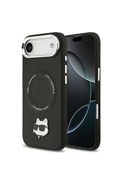 Karl Lagerfeld Husă pentru iPhone 17 Air, din piele Choupette Pin MagSafe, Ka...