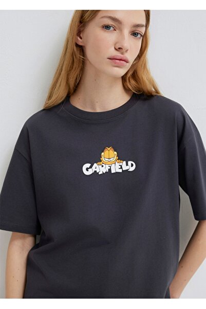 Mavi Garfield Printed Loose Fit 100% Cotton T-Shirt