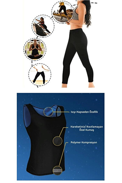 shopwave Thermal Sauna Tights + Athlete Suit (m) Neotex Sweat Suit