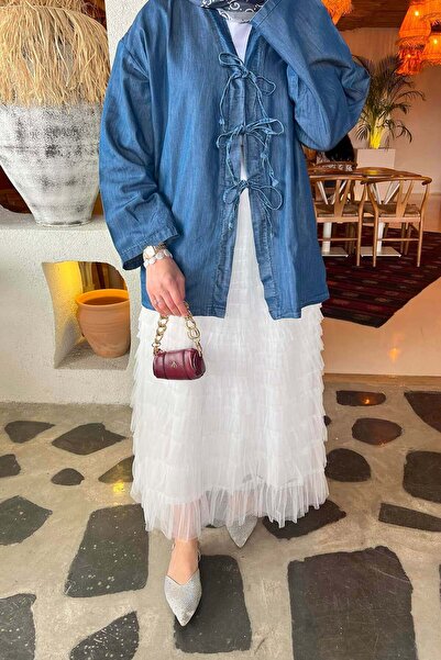 Burcia Tie-Up Denim Jacket