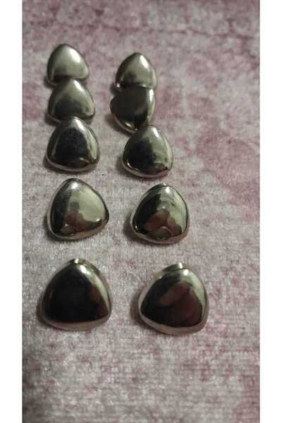ILCARE Silver Plated Metal Button 26 Size 16 mm 8 Pieces