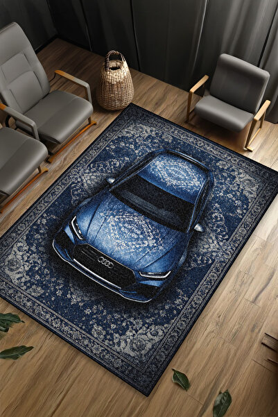 gxe.art AUDİ RS7 Araba Desenli Halı Dijital Baskı Yıkanabilir Kaymaz Taban Le...