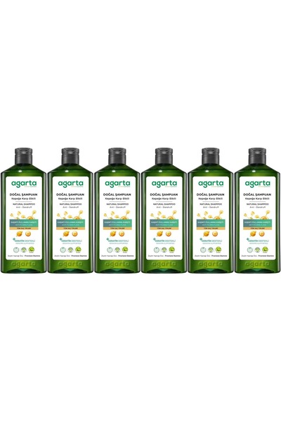 Agarta Natural Shampoo 400 ml Effective Against Dandruff - Anti-Flaking (Set ...