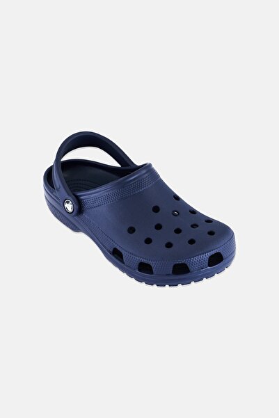 Crocs قباقيب كلاسيكية للأولاد بتصميم حمالة خلفية، باللون الكحلي