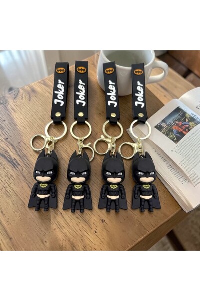 ALPJOY 3D Themed Large Size Silicone Keychain and Bag Accessory Set of 4