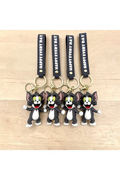 ALPJOY 3D Themed Large Size Silicone Keychain and Bag Accessory Set of 4