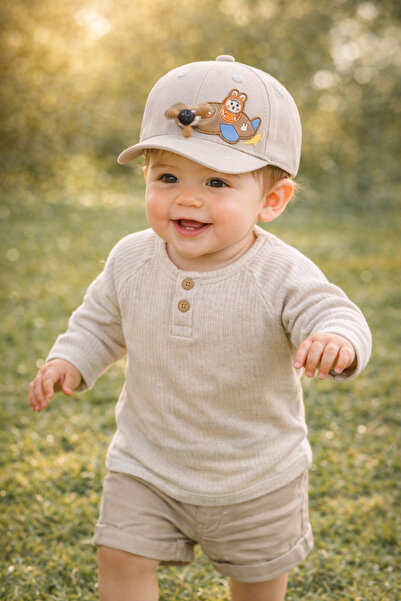 Mou&Kou Παιδικό καπέλο με περιστρεφόμενη έλικα 48-50 εκ. Ρυθμιζόμενο καλοκαιρ...