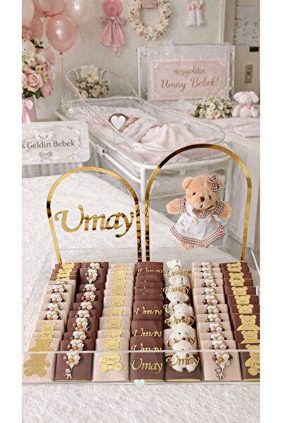 Tasarım Periniz Yeni Model Çikolata Kutusu Bebek Hediyelik Yenidoğan Çikolata...