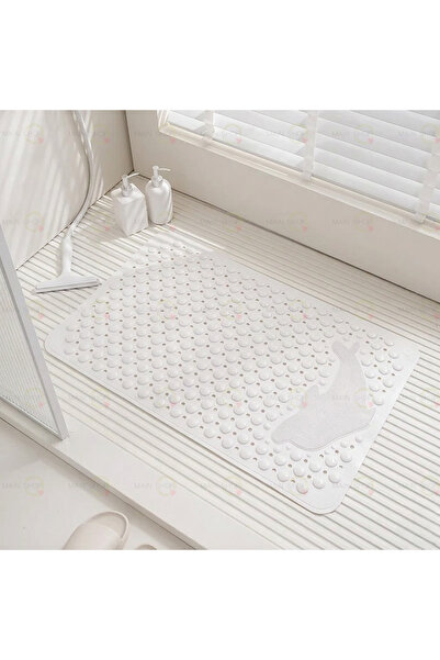 MAİN SHOP Massage Suction Cup Bath Mat & Non-Slip Floor Shower Mat Fish Patte...