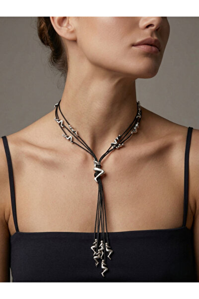 ARBABAG&ACCESSORY ''Tirmanan İnsan'' Figure Model Gothic Leather Necklace