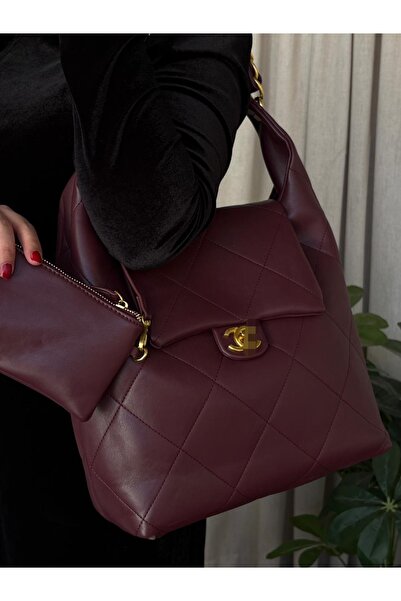 Generic حقيبة يد و كتف خامه عاليه مع الملحقات