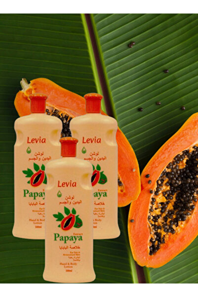 Levia 3 قطع لوشن البابايا 500 مل