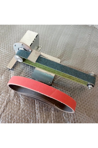 İLGİNÇ ÜRÜNLER MARKETİ Mini Bant Zımpara Makinesi 630x30 Bıçak Bileme Metal A...