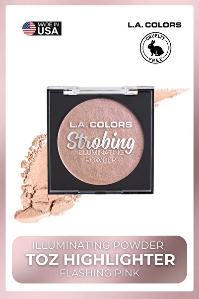 L.A Colors Illuminating Powder - Powder Highlighter # Csp254 Flashing Pink